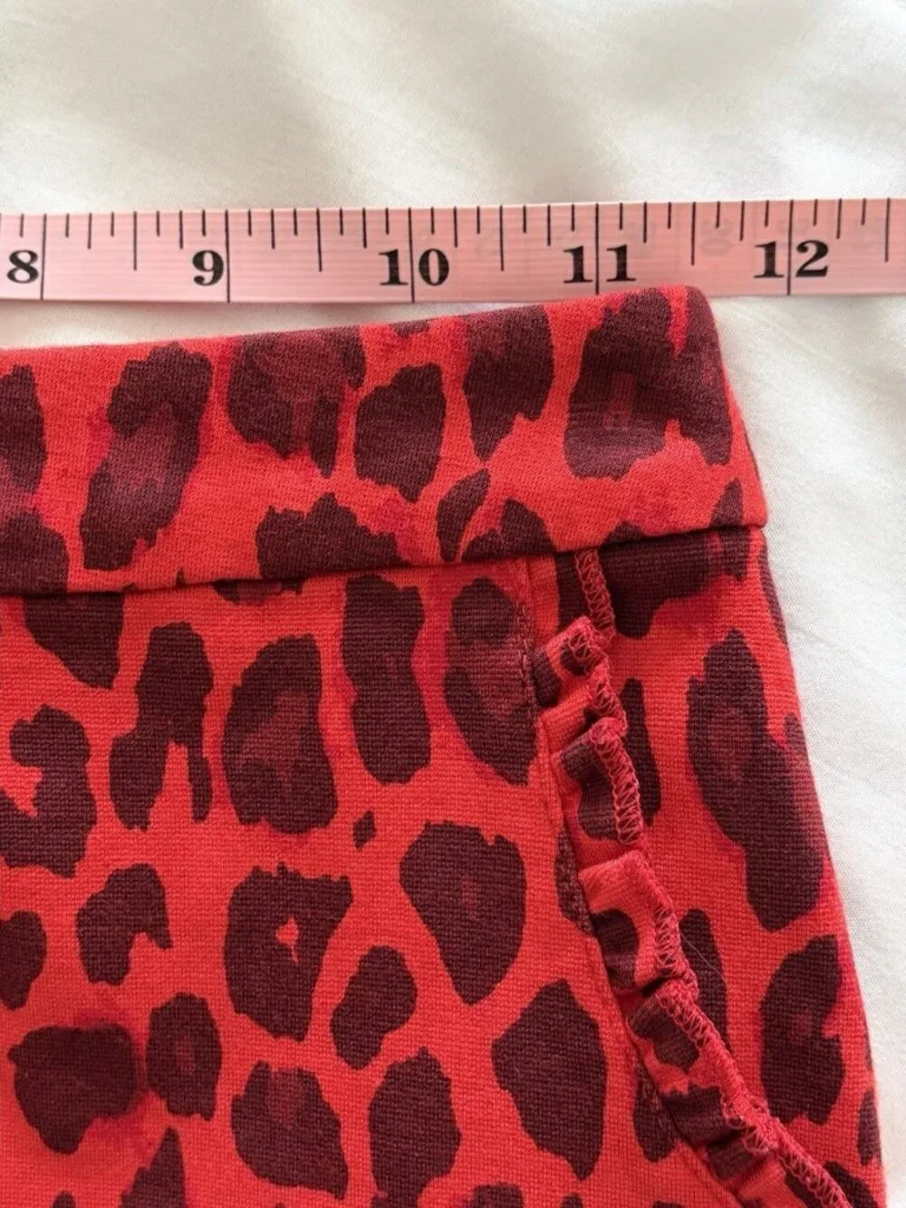 KATE SPADE KIDS GIRLS RED CHEETAH A-LINE SKIRT SZ: 128/ 8Y